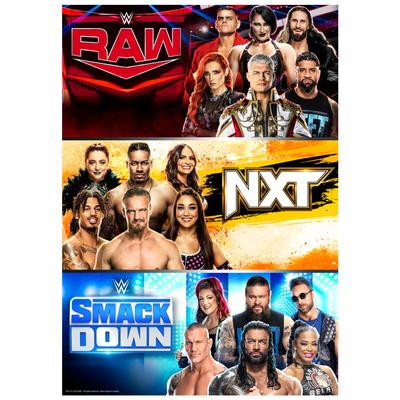 WWE Group Weekly Programming Poster – ungerahmt, A3 Image