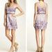 Free People Dresses | Free People Pearl Gray Dress Purple Floral Sleeveless Zip Closure Women’s Size 4 | Color: Purple | Size: 4