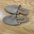 Free People Shoes | Free People Coronado Mules Flat Nude Suede New 36 | Color: Cream | Size: 6