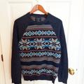 American Eagle Outfitters Sweaters | Men's American Eagle Nordic Sweater - S | Color: Blue/Gray | Size: S