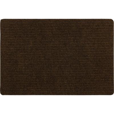 Ribbed Utility Mat Door Mat by Mohawk Home in Brown (Size 24