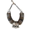 Anthropologie Jewelry | Anthropologie Pam Hiran Necklace Black Gold, Pearl Cleopatra Collar Necklace | Color: Black | Size: Os