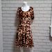 Lularoe Dresses | Lula Roe Animal Print Fit N Flare Midi Dress. Size Medium Nwot | Color: Black/Brown | Size: M