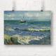 Vincent van Gogh: Seascape near Les Saintes-Maries-de-la-Mer. Fine Art Print/Poster