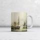 John Constable: H.M.S. Victory at the Battle of Trafalgar. Fine Art Mug/Cup. Ideal Gift Coffee/Tea Mug
