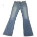 Levi's Jeans | Levi Superlow Jeans Juniors Size 7medium Blue Flared Faded Wash Mid-Rise | Color: Blue | Size: 7j