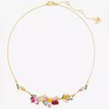 Kate Spade Jewelry | $129 Kate Spade Greenhouse Floral Necklace | Color: Green/Pink | Size: Os