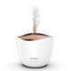 SHARP Ultrasonic Aroma Diffuser with Mist & Light Function, Electric Home Fragrance/Humidifier Paloma Machine with LED Light - Metallic Rose Gold/White (DF-A1U-W)