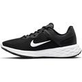 NIKE Women's W Nike Revolution 6 Nn Running Shoe, Black White Dk Smoke Grey Cool Grey, 6.5 UK