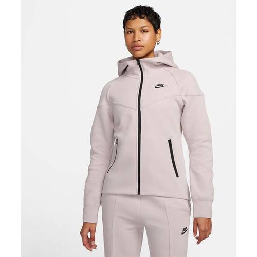 NIKE Damen Unterjacke W NSW TCH FLC WR FZ HDY, Größe L in Pink