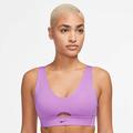 NIKE Damen Top W NK DF INDY PLUNGE CUTOUT BRA, Größe XS in Weiß