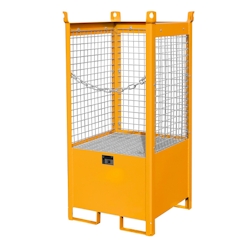 Fass Stapelpalette FSP 1 D lackiert RAL2000 Gelborange Umwelt Lagertechnik Image