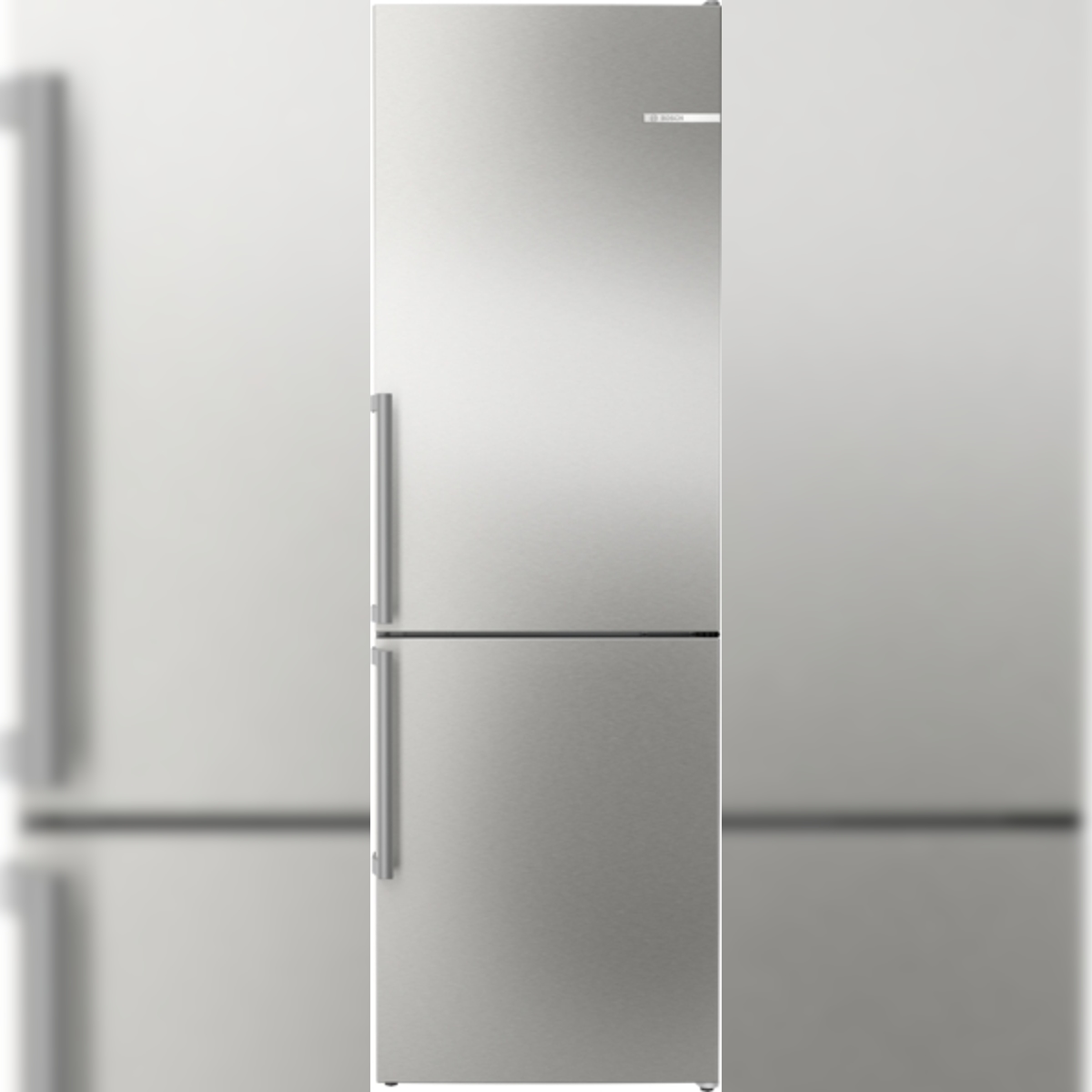 Bosch Serie 4 KGN36VIBT Freistehende Kühl-Gefrier-Kombination mit Gefrierbereich unten, 186 x 60 cm, Edelstahl (mit Antifingerprint) Image