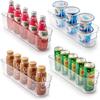 Zulay Kitchen 4 Pack Clear Refrigerator Organizer Bins - Narrow