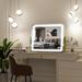 Vanity Mirror with Lights 22"x19",LED Lighted Makeup Mirror,Large Makeup Mirror with Lights,Touch Screen with 3-Color Lighting