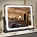 Vanity Mirror with Lights 22"x19",LED Lighted Makeup Mirror,Large Makeup Mirror with Lights,Touch Screen with 3-Color Lighting