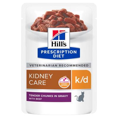 Hill's Feline Prescription Diet KD Beef 12x85 g Beutel Image