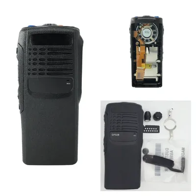 PMLN4216 Schwarze Walkie-Talkie-Ersatz-Frontgehäuse-Abdeckung mit Lautsprechermikrofon für Motorola Two Way Radio HT750 GP340 GP328