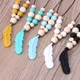 Baby Infant Silicone Feather Jewelry Teething Necklace Baby Nursing Chewing