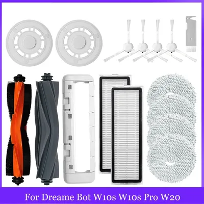 Für dreame bot w10s w10s pro w20 roboter staubsauger seite/rollen bürsten abdeckung hepa filter mop Image