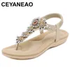 Sommer Frauen Sandalen Flache Freizeitschuhe Perle Slip Auf Alias Sexy Flip-Flop Damen Schuhe für