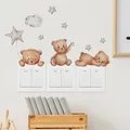 Autocollant de commutateur d'animal de bande dessinée pour la décoration de chambre d'enfants