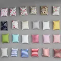 3PCS Cute Flower Pillow Cushions For Sofa Couch Bed For For Doll house 1/12 Dollhouse Miniature