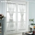 NAPEARL European Style Short Window Curtains for Door Drapery Cheap Ready Made Kitchen Elegant