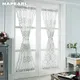 NAPEARL European Style Short Window Curtains for Door Drapery Cheap Ready Made Kitchen Elegant