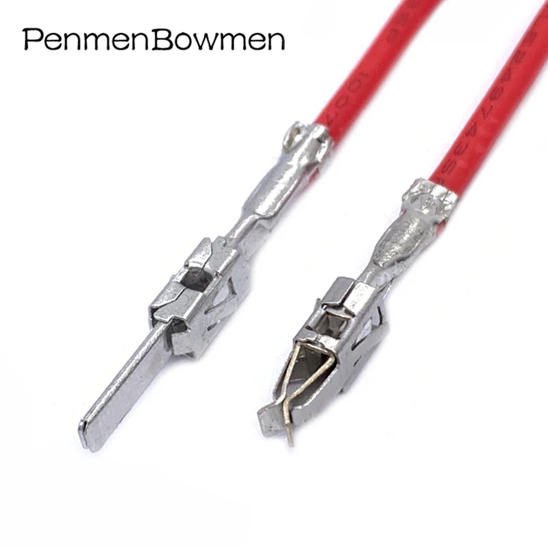 10 Stück 2,8 3,5MM Auto-Crimpverbinder für Buchsen- und Steckeranschlüsse Kaltgepresst mit Kabel 2-964300-1 964286-2 Image