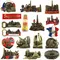Magnete per frigorifero Decor Souvenir francia costruzione stati uniti stati uniti New York adesivo magnetico per frigorifero in metallo regalo di compleanno
