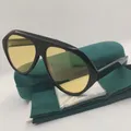 Lunettes de soleil futuristes en acétate pour femmes et hommes vintage rétro carré nar noir