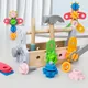 Kids Tool Box Toy Wooden Pretend Game Puzzle Disassembly Set Simulation Multifunctional Repair