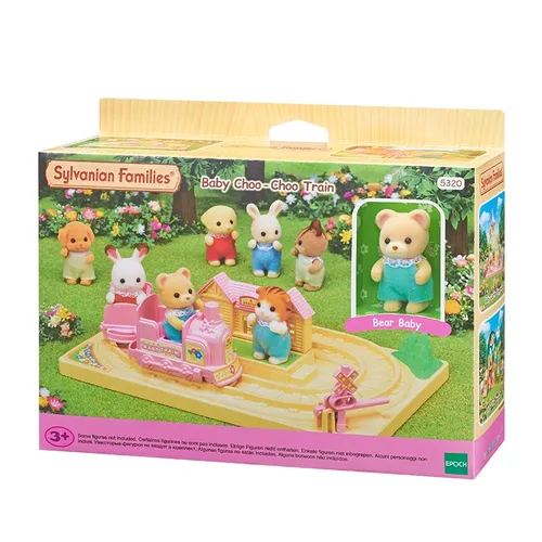 Sylvanian Familien Puppenhaus Baby Choo-Choo Zug Set Spielzeug Figur Spielset Mädchen Kinder