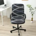 Housses de chaise d'ordinateur de bureau protecteur de fauteuil noir bleu blanc haute qualité