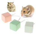 Hamster dents meule pierre minérale lapin écureuil jouets Cube accrocher