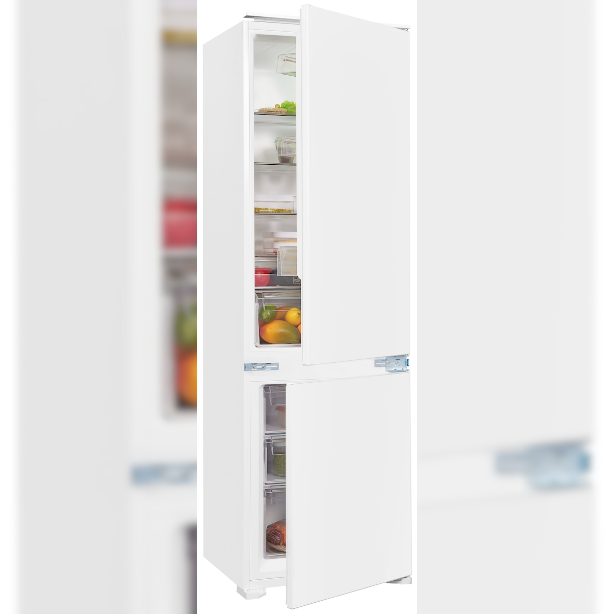 Exquisit Einbau Kühl-Gefrierkombination EKGC270-70-E-040D | Nutzinhalt: 249 L | 4*-Gefrieren | LED-Innenbeleuchtung | Einbaugerät Image