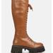 London Rag Mad Mood Chunky Lace-Up Ankle Boot - Brown - US 6
