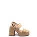 Steve Madden Valory Raffia Sandals - Brown