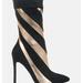 London Rag Whistles Straps Ankle Stilletos - Black - US-5 / UK-3 / EU-36