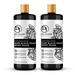 Dr Jacobs Naturals Authentic NG01 African Raw Black Soap Cleanser for Face Wash Sensitive Skin Body Wash Shampoo Shaving Soap | Shea Butter Moisturizing and Nourishing Formula | 32oz 2pk