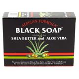 African Formula Black Soap NG01 3.5 Ounce Shea Butter & Aloe Vera (103ml) (3 Pack)