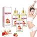 GeRRiT Body juice oil Strawberry NG01 body oil 120ml All Natural Organic Strawberry body Essential oil Hand crafted Body Oil for Women (3PCS)