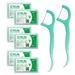 VICJIA Mint Dental Flossers Toothpick Easy NG01 Storage Portable Traveling Fresh Mint Flavor Teeth Gums Healthy Dental Floss 300 Count (Pack of 6)