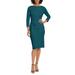 Side Pleat Sheath Dress