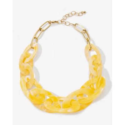 Boston Proper - Yellow - Chain & Resin Color Pop N...