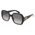 Stella McCartney SC40074I Damen-Sonnenbrille Vollrand Eckig Kunststoff-Gestell, schwarz