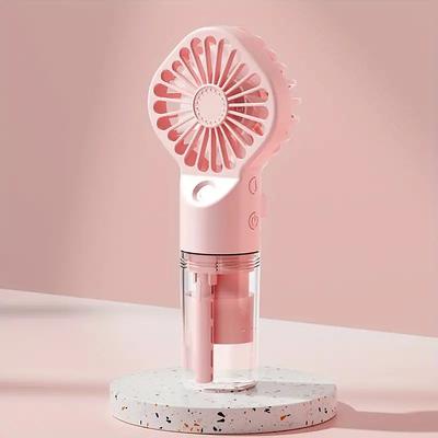 Handheld Spray Fan – Large Wind Portable Water Mist Fan for Outdoor Use, USB Rechargeable