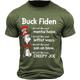 Buck Fiden Men's Graphic Cotton T Shirt Sports Classic Shirt Short Sleeve Comfortable Tee Sports Outdoor Holiday Summer Fashion Designer Clothing