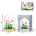 Women's Day Gifts Building blocks flower pots roses and assembly of immortal flowers DIY small particle building blocks creative desktop decoration toys Mother's Day Gifts for MoM